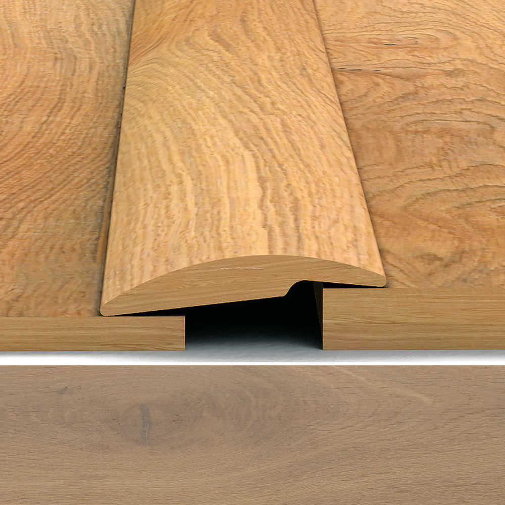 Profilo di legno vero 0,9 m Rovere affumicato bianco puro
