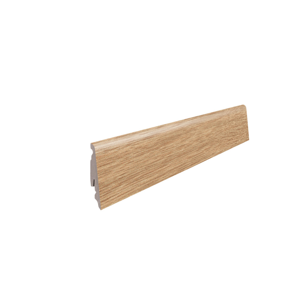 Stick on skirting 19 x 58 mm 2,2 m MDF core, lam. cover Holm Oak*