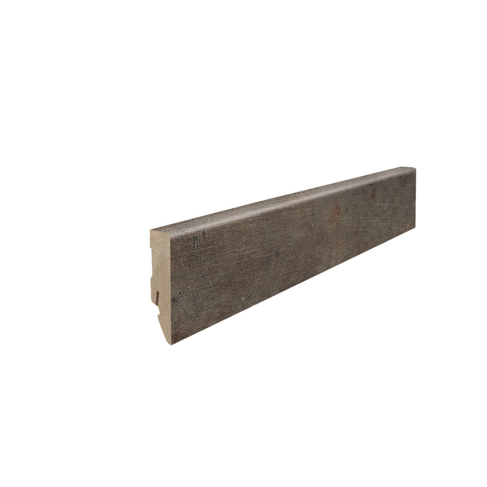 Stick on skirting 16 x 58 mm 2,2 m MDF core, lam. cover Rusted Metal*