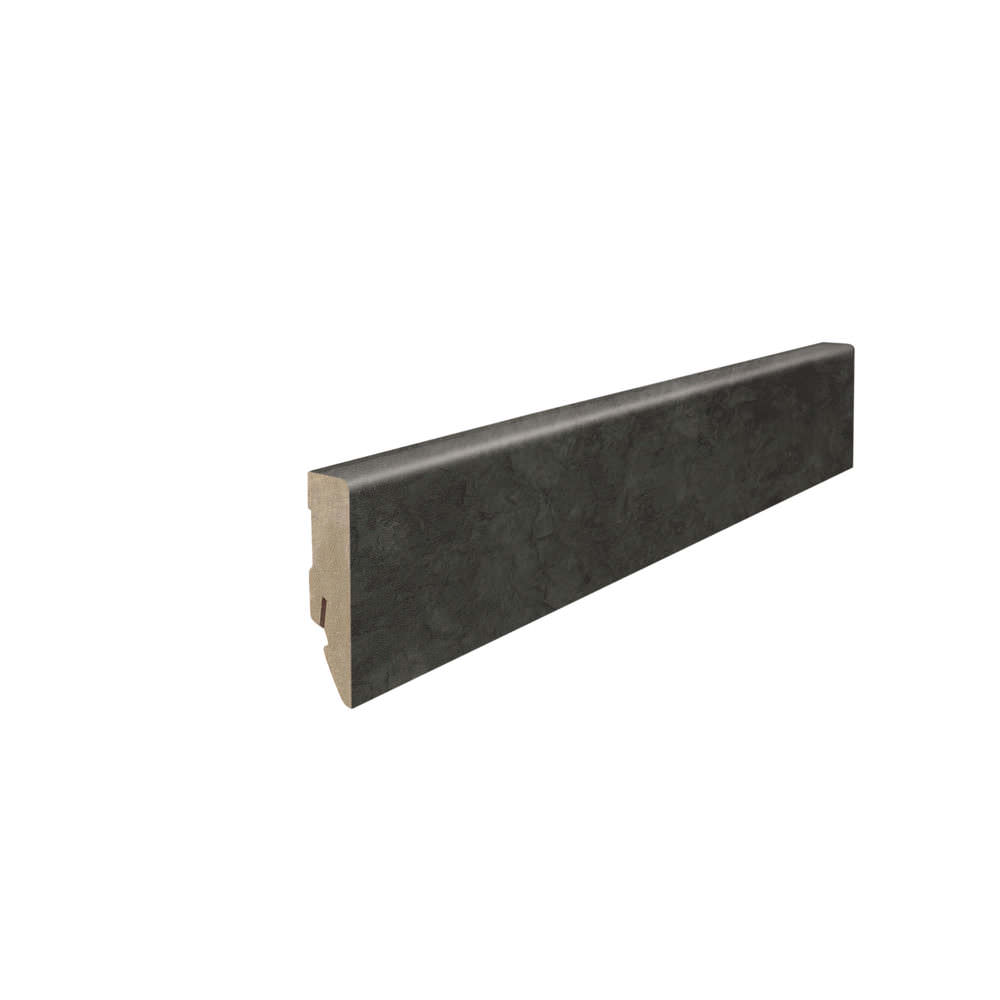 Stick on skirting 16 x 58 mm 2,2 m MDF core, lam. cover Slate Anthrazit*