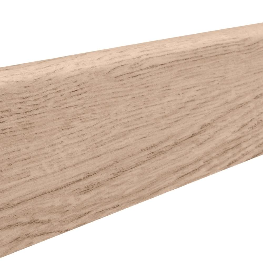 Skirting with solid wood core 19 x 58 mm 2,2 m lam. cover water resistant Oak Lavida*