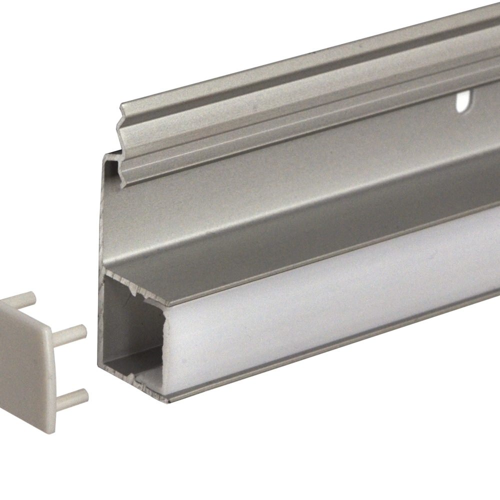 LED header for LED mounting rail white