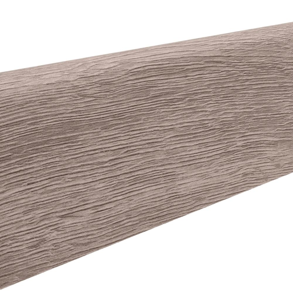 Plinthe à emboîter en bois massif 19 x 58 mm 2,2 m avec film décor, imperméable Chêne Columbia gris*