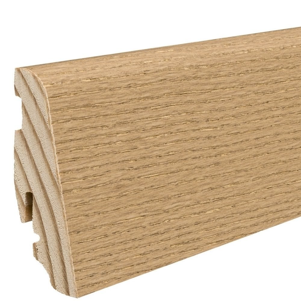 Stick on skirting 19 x 58 mm 2,2 m veneered oiled Oak Puro Invisible