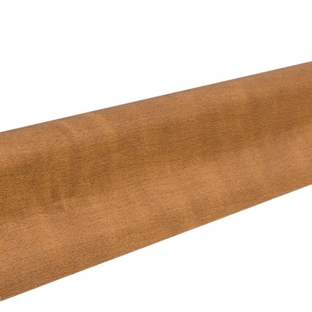 Zócalo insert., núcleo de madera maciza 19 x 39 mm arqueado 2,5m, chapado barnizado en mate Cerezo americano