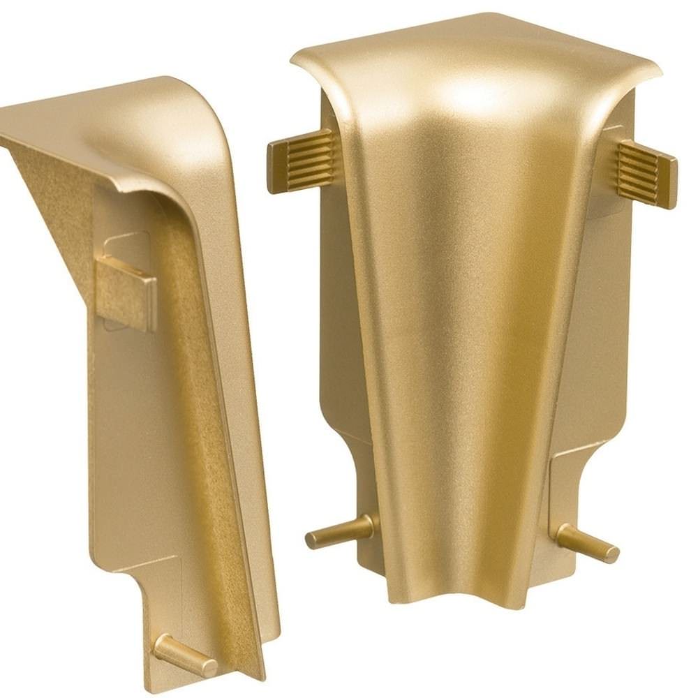 Innenecke Kunststoff für Stecksockelleiste 19x58mm (2 Stk./Pack) gold