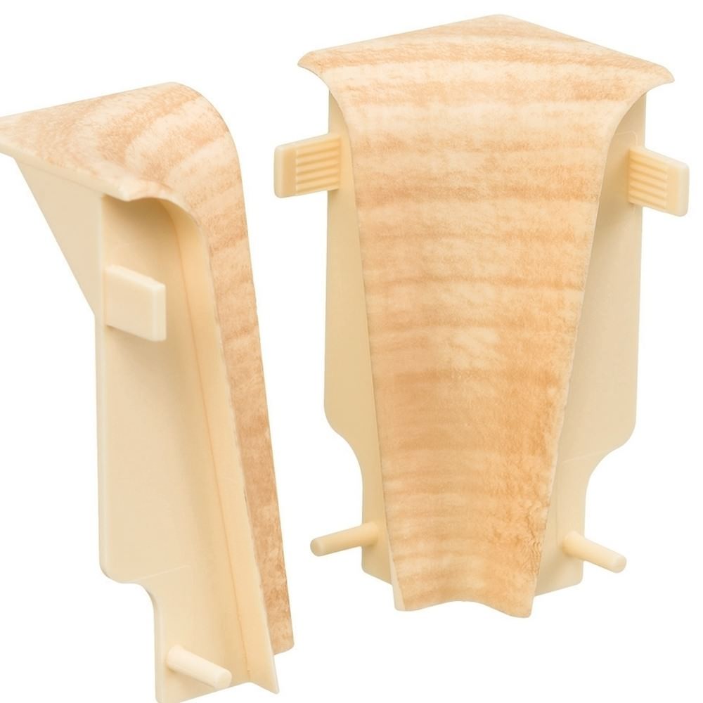 Inner corner plastic for stick-on skirting 19 x 58 mm 2 pcs./bag Maple*