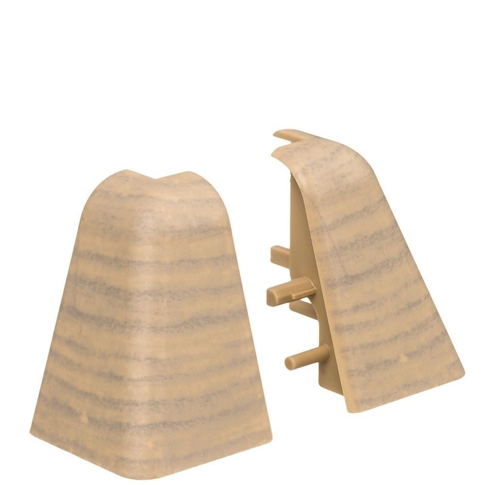 Outer corner plastic for stick-on skirting 19 x 39 mm 2 pcs./bag Nordic Pine*