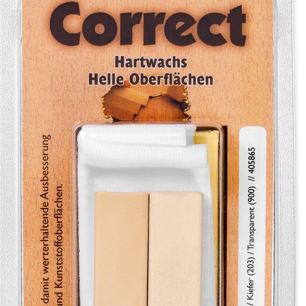 Hartwachs-Set dunkle Holztöne