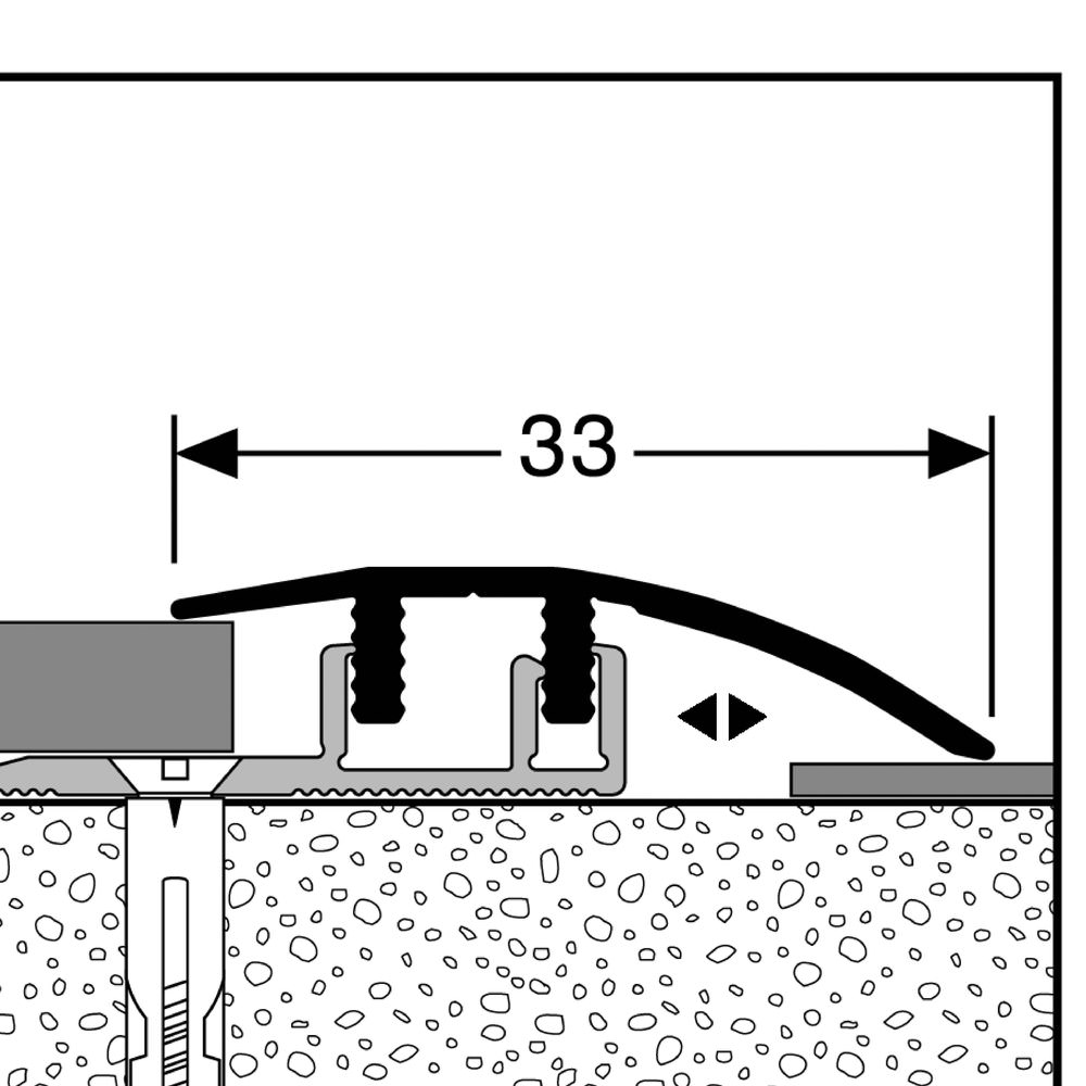 Profil de rattrapage Designclip Typ 576 270cm